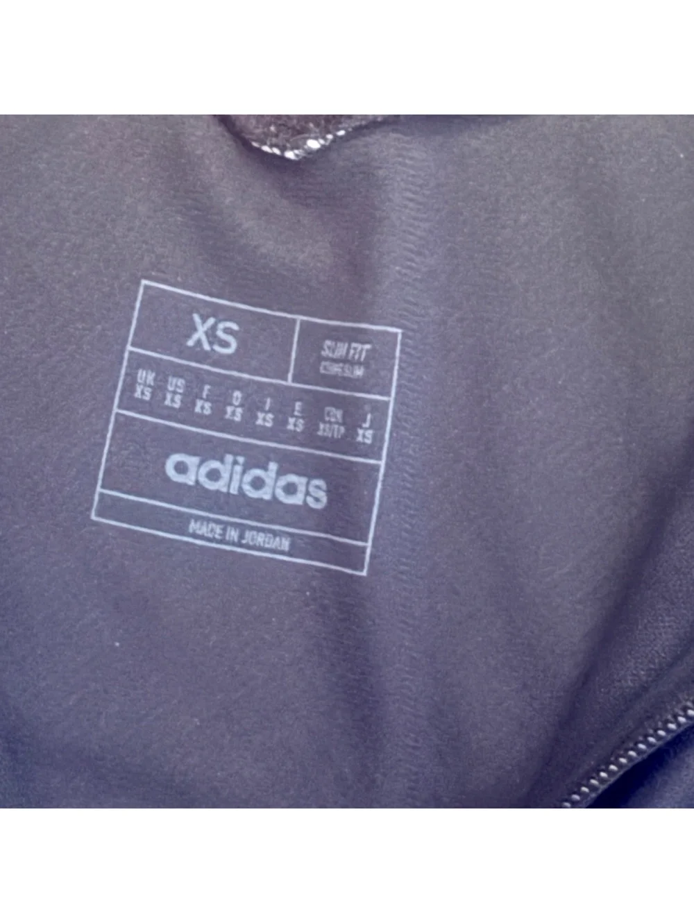 NWOT Adidas Black Aeroready Slim Fit Track Jacket XS